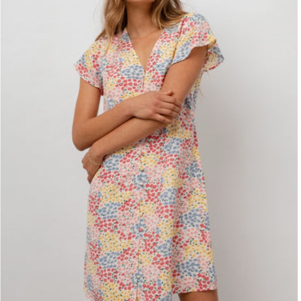 Rails Helena Dress Flower Meadow Print Size Medium